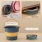 Folding Portable Silicone Bucket With Cover Ideal For Car Wash Camping Household Use 3