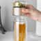 Borosilicate Glass Tea Infuser Water Bottle with Tea Filter Double Layered Tumbler for Hot & Cold Beverages