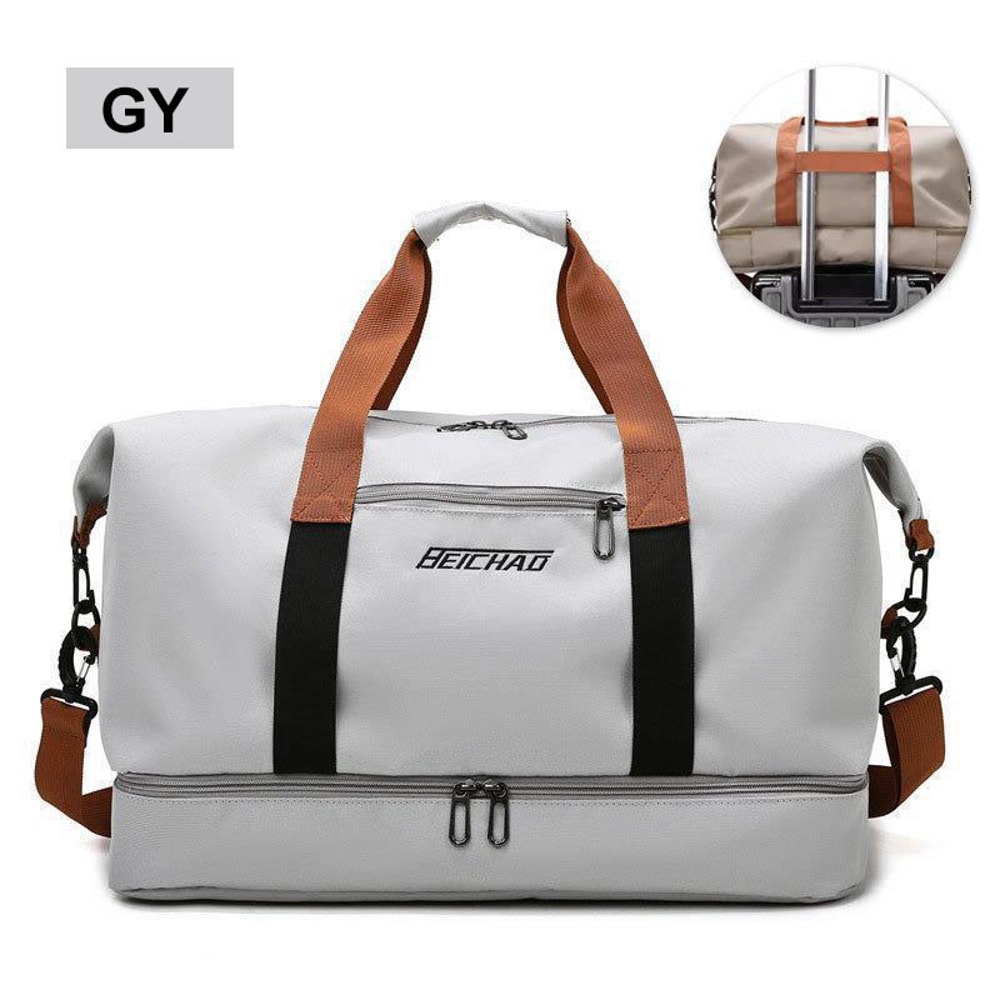 Portable Fitness Travel Gym Bag Duffle CarryOn Weekender Bag For Men Women 7