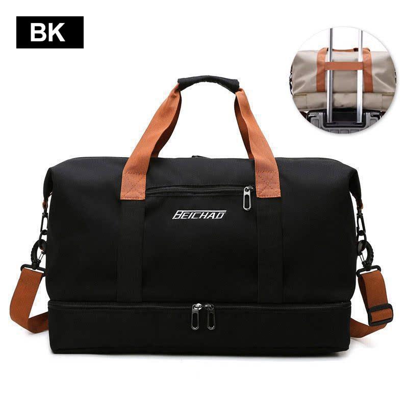 Portable Fitness Travel Gym Bag Duffle CarryOn Weekender Bag For Men Women 9