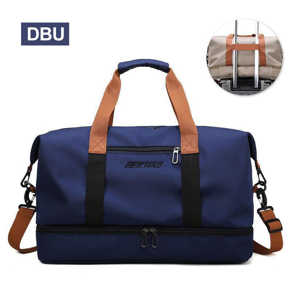 Portable Fitness Travel Gym Bag Duffle CarryOn Weekender Bag For Men Women 10