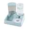 Automatic Pet Feeder and Water Dispenser Set Tilted Gravity Feeder and Waterer for Cats and Small Pets