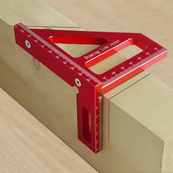 multi-angle carpenter square durable woodworking protractor with degree layout, aluminum/plastic ruler