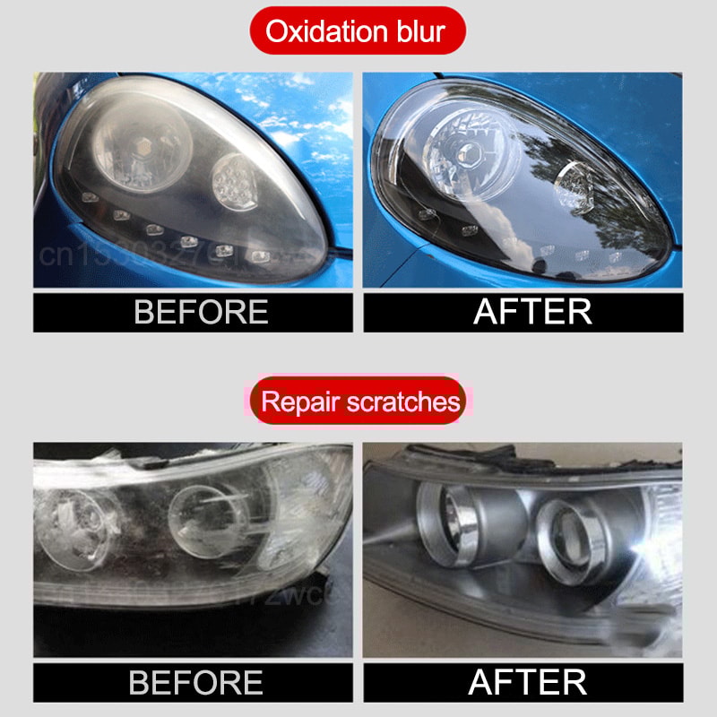 Car Headlight Restoration Polishing Kit Headlamp Repair Cleaning Paste For Crystal Clear Car Ligh 4