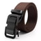 Durable Men Nylon Webbing Belt With Automatic Metal Buckle For Outdoor Work Everyday Wear 7