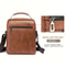 PU Leather Men Shoulder Bag for iPad Business Crossbody Messenger Bag