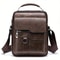 PU Leather Men Shoulder Bag for iPad Business Crossbody Messenger Bag