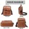 PU Leather Men Shoulder Bag for iPad Business Crossbody Messenger Bag