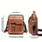 PU Leather Men Shoulder Bag for iPad Business Crossbody Messenger Bag