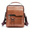 PU Leather Men Shoulder Bag for iPad Business Crossbody Messenger Bag
