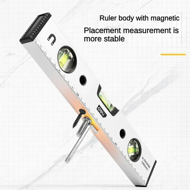 Magnetic Torpedo Level Tool Durable Aluminum Shockproof Measuring Leveler With High Visibility 0