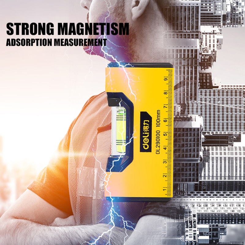 Portable Magnetic Pocket Level HighPrecision Aluminum Structure Durable Spirit Bubble Level For Hor 4