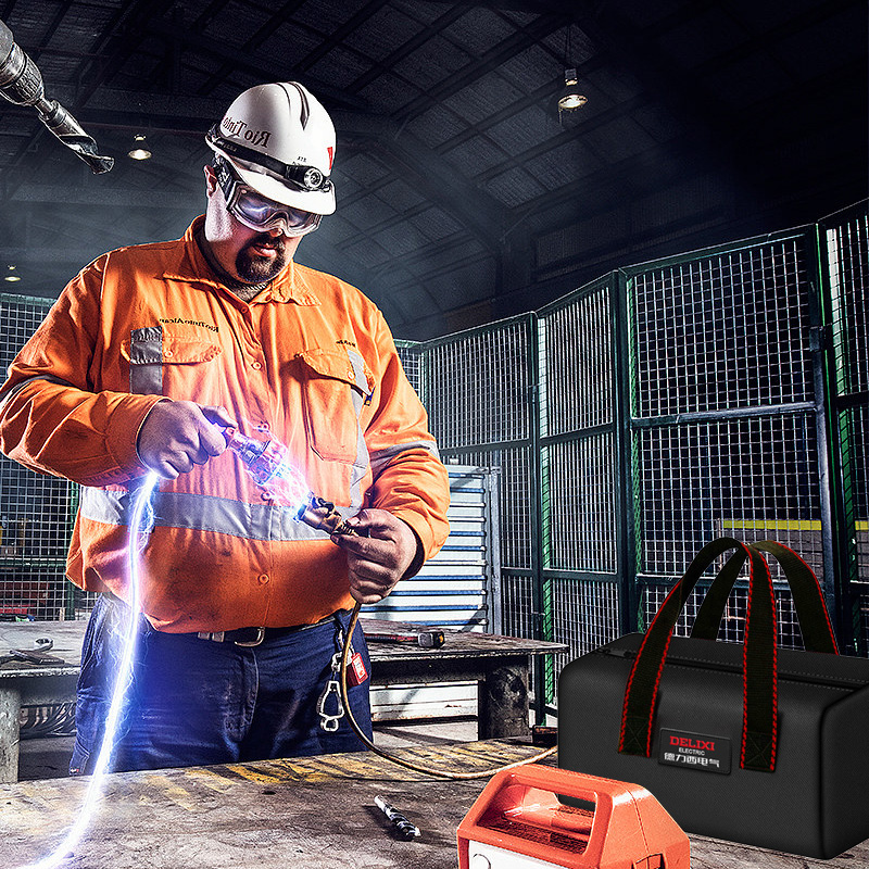 DELIXI Portable Tool Storage Bag Heavy Duty Oxford Cloth for Electricians & Carpenters