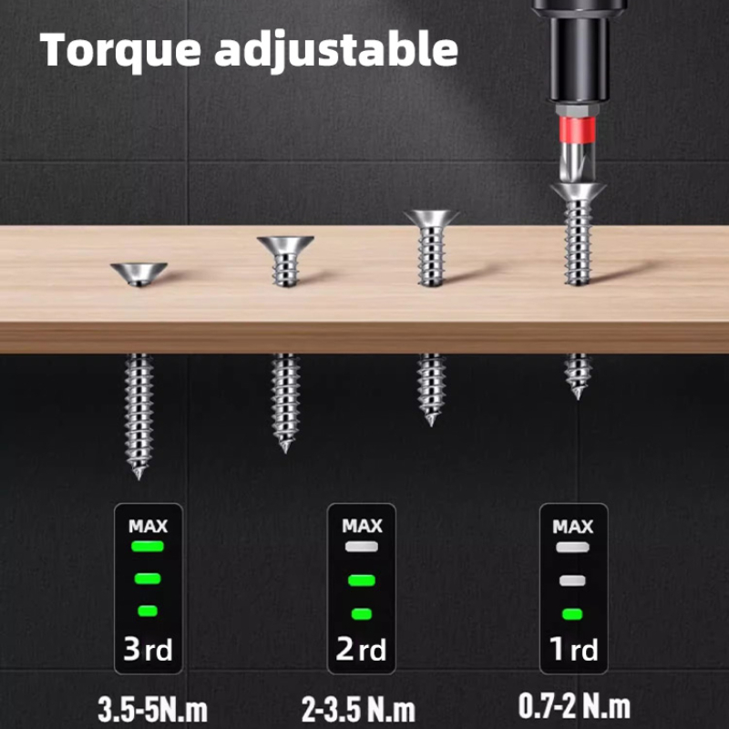 Mini Electric Screwdriver Set USB Rechargeable Power Drill Multi Function Torque Repair Tool Kit Fo 3
