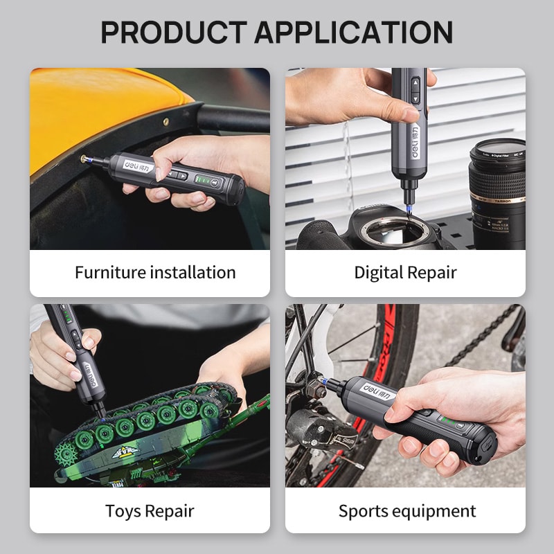 Mini Electric Screwdriver Set USB Rechargeable Power Drill Multi Function Torque Repair Tool Kit Fo 5