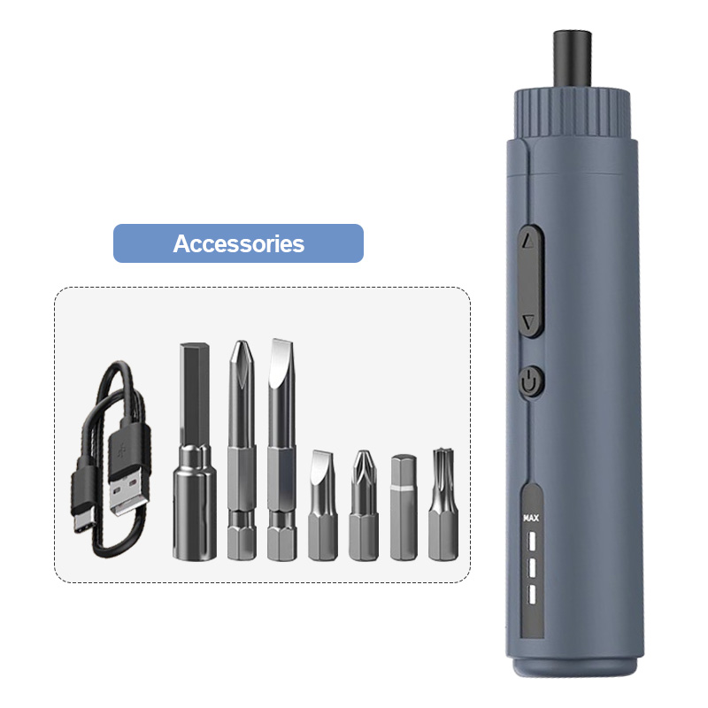 Mini Electric Screwdriver Set USB Rechargeable Power Drill Multi Function Torque Repair Tool Kit Fo 7