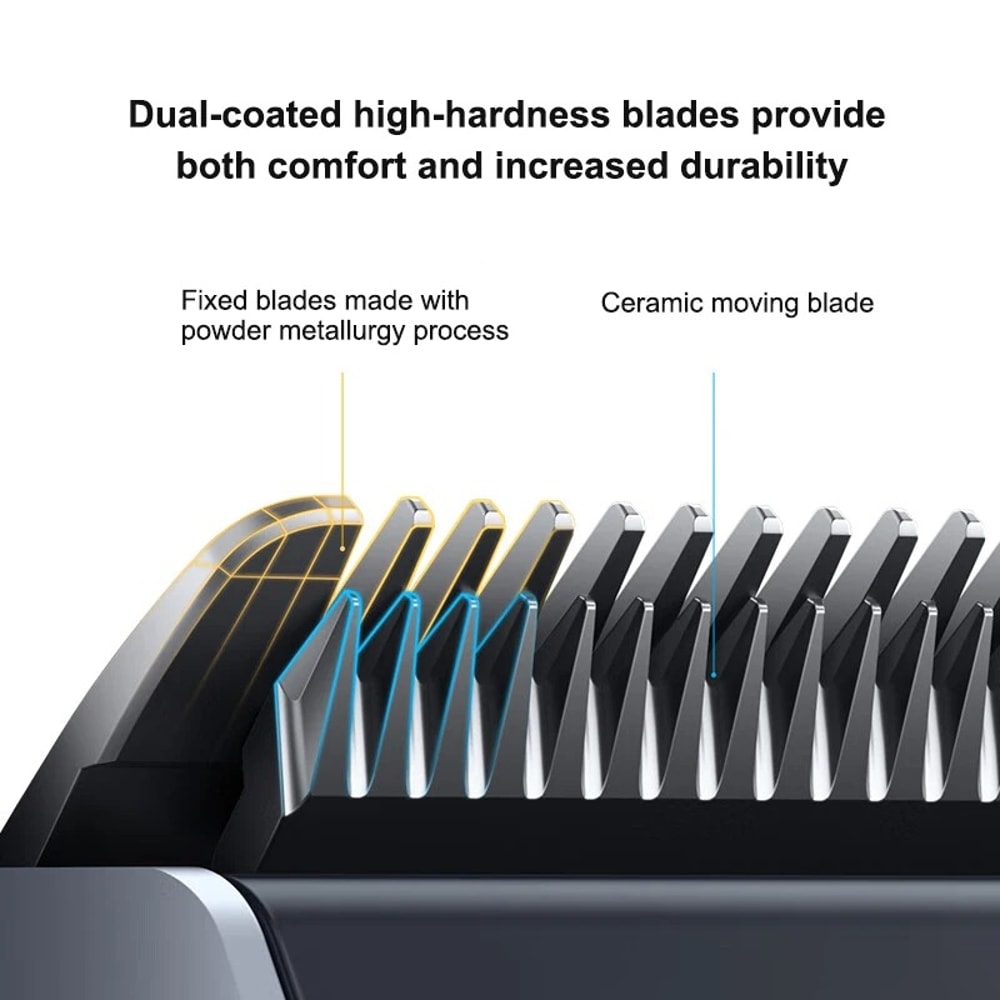 MIJIA Hair Clipper Professional Waterproof Wireless Beard Trimmer Haircut Machine 2