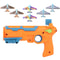 Airplane Launcher Bubble Catapult Toy Set with 6 Planes Fun Kids Shooting Game Gift