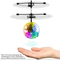 led light suspension crystal ball with infrared induction rc gesture control colorful glowing toy for kids | unique