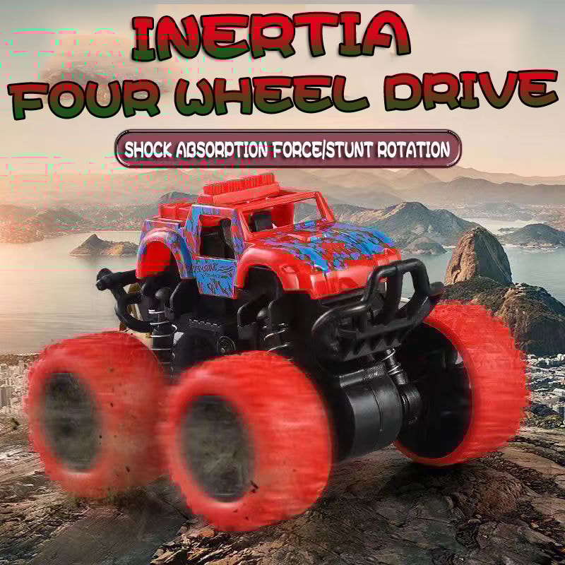 Super Fall Resistant Off Road Climbing Car Toy Rotation Four Wheel Drive Inertial Model For Kids 1