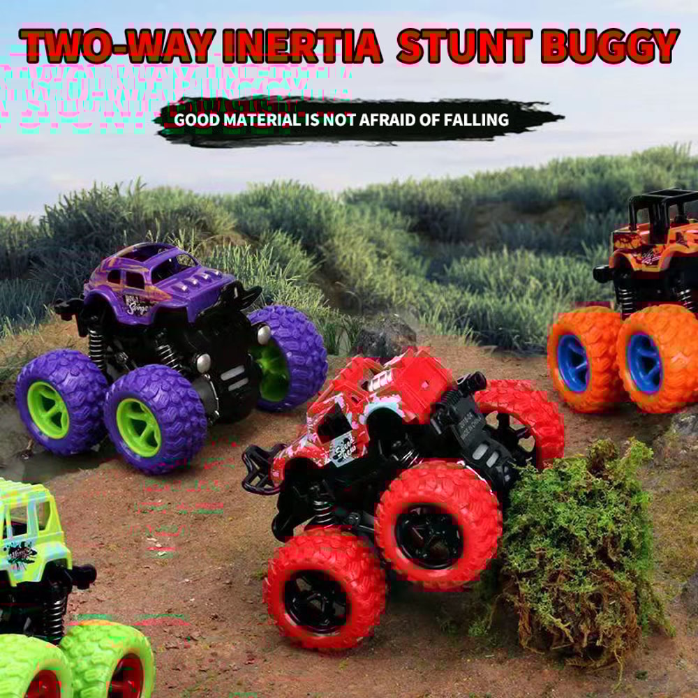 Super Fall Resistant Off Road Climbing Car Toy Rotation Four Wheel Drive Inertial Model For Kids 2
