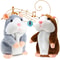Learn to Imitate Talking Little Hamster Animal Plush Toy – Soothing Talking Nod Hamster Doll for Kids