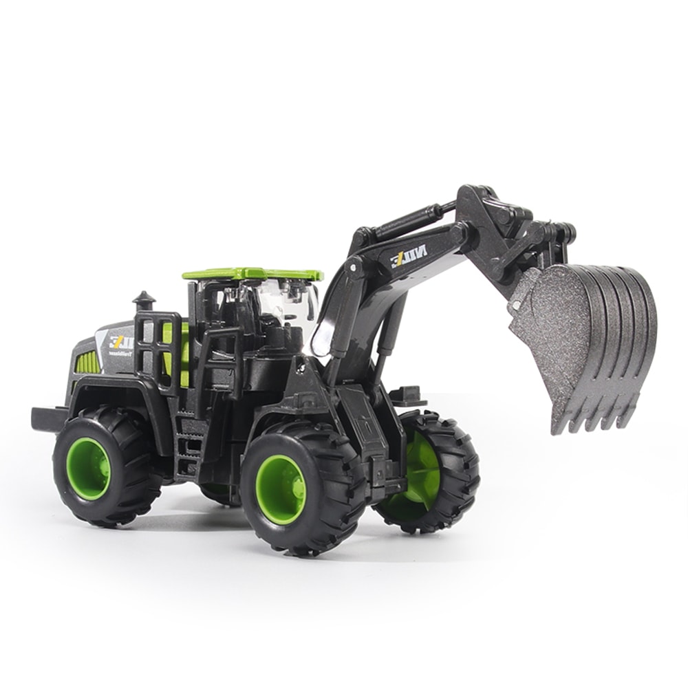 Educational Model Car Construction Toys For Boys Bulldozer Excavator Crane And Forklift 9