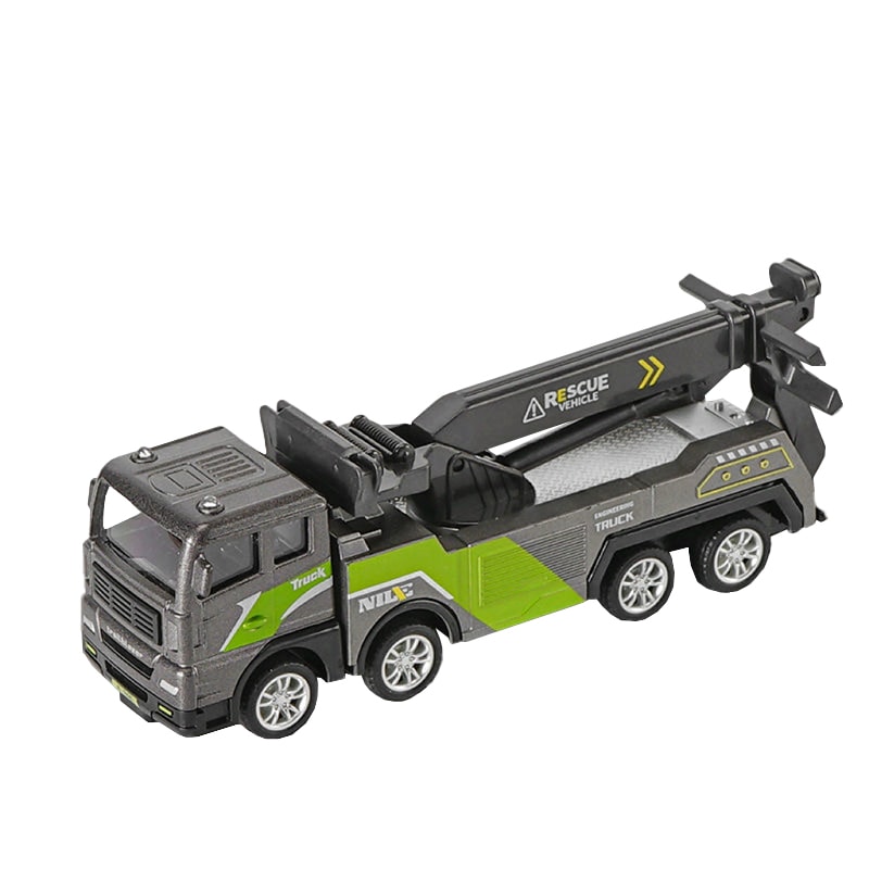 Educational Model Car Construction Toys For Boys Bulldozer Excavator Crane And Forklift 15