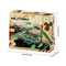 Children Multi Storey Parking Lot Toy Set Fire Police Dinosaur Cars 8