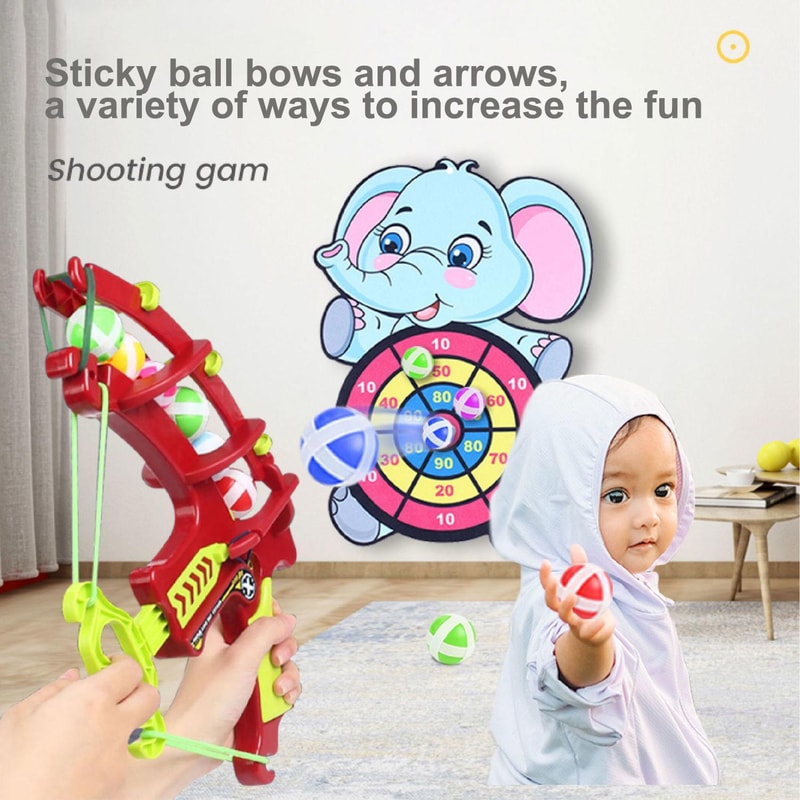 Montessori Slingshot Dartboard Game For Kids Fun Educational Outdoor Toy For Children Learning Pl 1