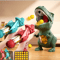 Dinosaur Shooting Tyrannosaurus Rex Interactive Soft Bullet Gun Toy for Kids & Parents