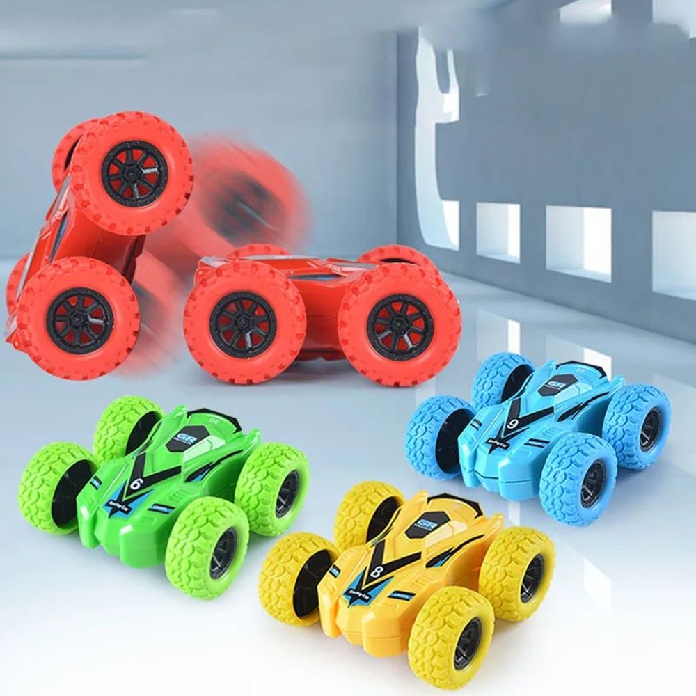 Double Sided Children Toy Car Inertial Off Road Vehicle with Anti Collision Safety for Kids
