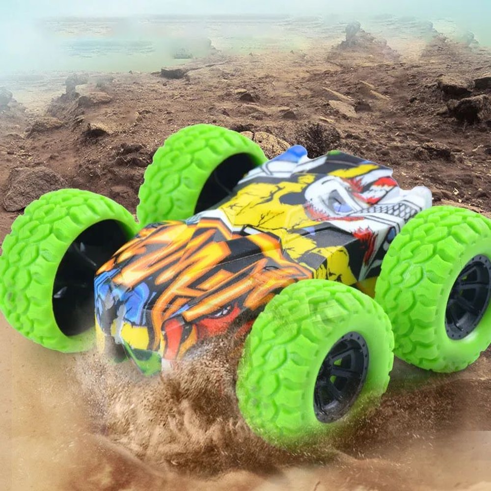 Double Sided Children Toy Car Inertial Off Road Vehicle with Anti Collision Safety for Kids