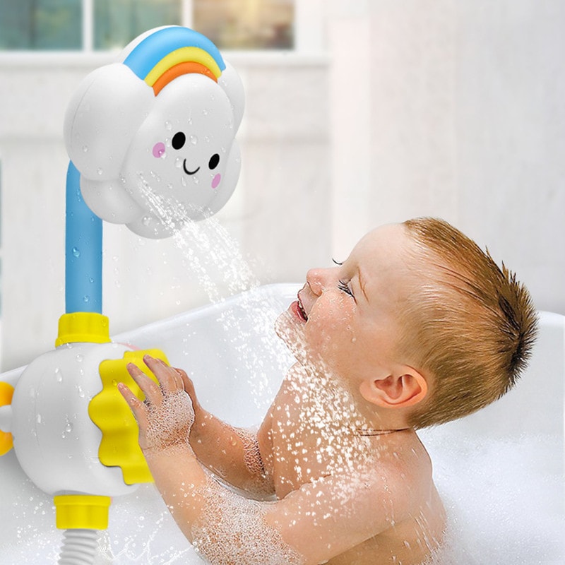 Water Game Clouds Model Faucet Shower Toy Fun Squirting Sprinkler for Kids, Baby Bath Water Spray Toy, Ideal Children