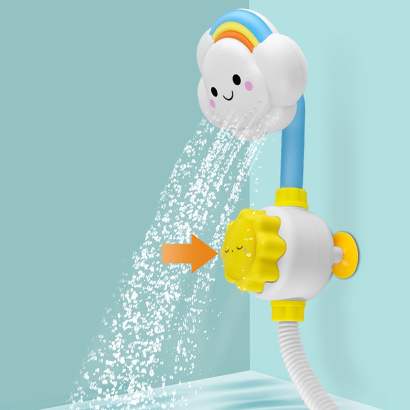 Water Game Clouds Model Faucet Shower Toy Fun Squirting Sprinkler for Kids, Baby Bath Water Spray Toy, Ideal Children
