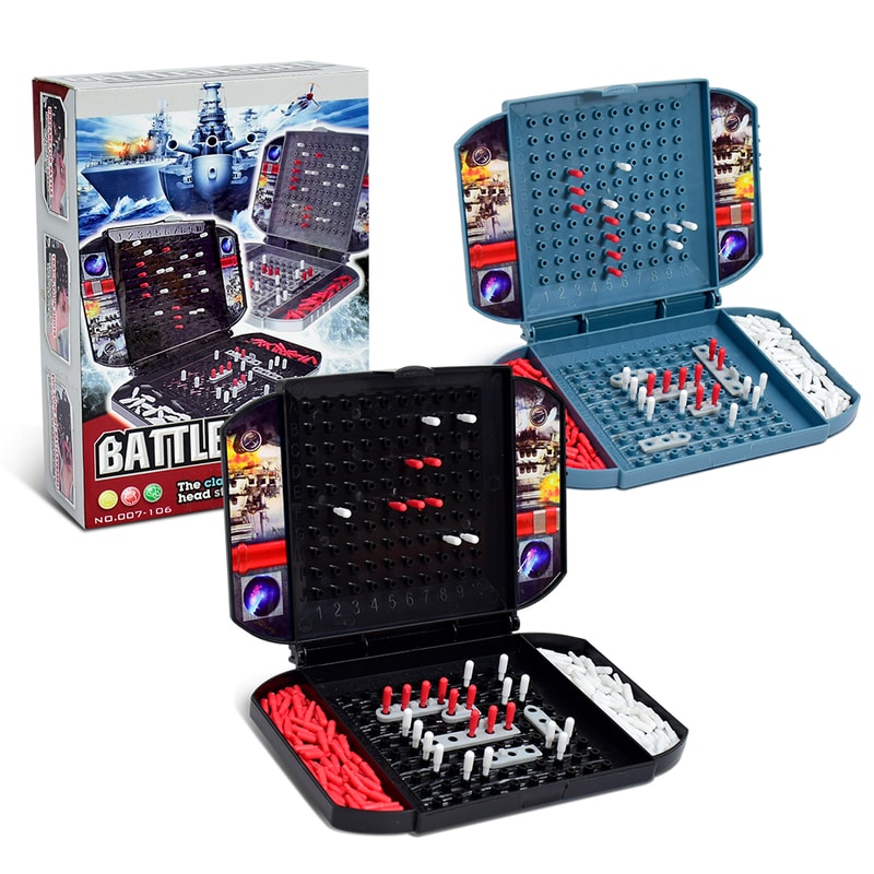 Classic Battleship Board Game for Kids Two Player Naval Strategy Game