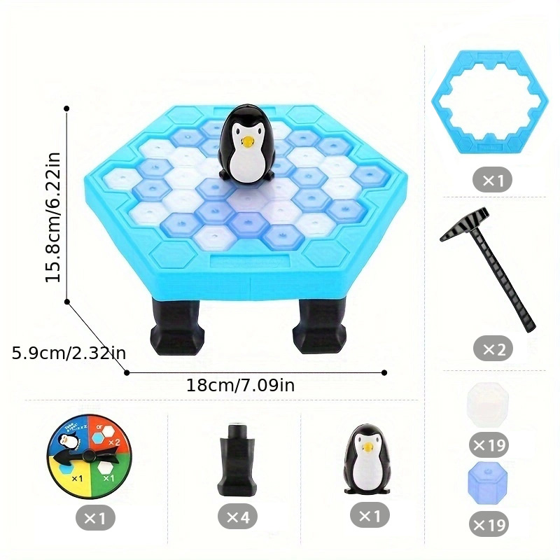 Save Penguin Ice-Breaking Game Fun Tabletop Game for Family & Kids