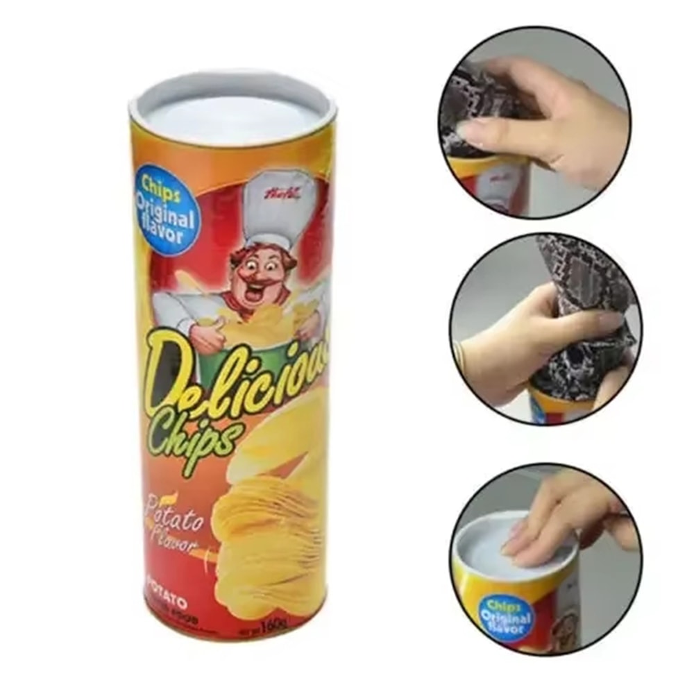 Potato Chip Snake Magic Trick Toy Gag Gift & Party Prank Surprise
