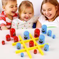 interactive tic tac toe & chess party game fun multiplayer board game for kids and adults