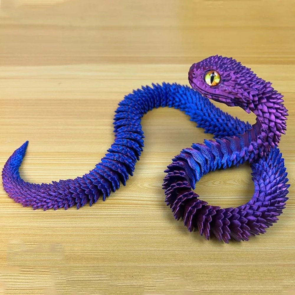Realistic Snake Movable Fidget Toy Stress Relief & Desk Ornament