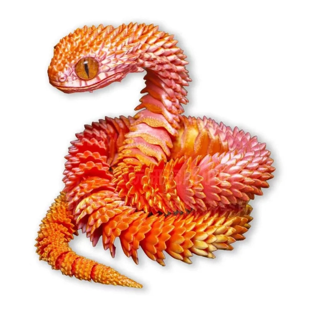 Realistic Snake Movable Fidget Toy Stress Relief & Desk Ornament