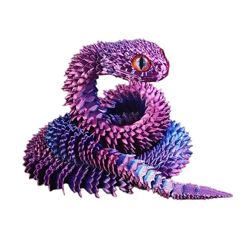 Realistic Snake Movable Fidget Toy Stress Relief & Desk Ornament