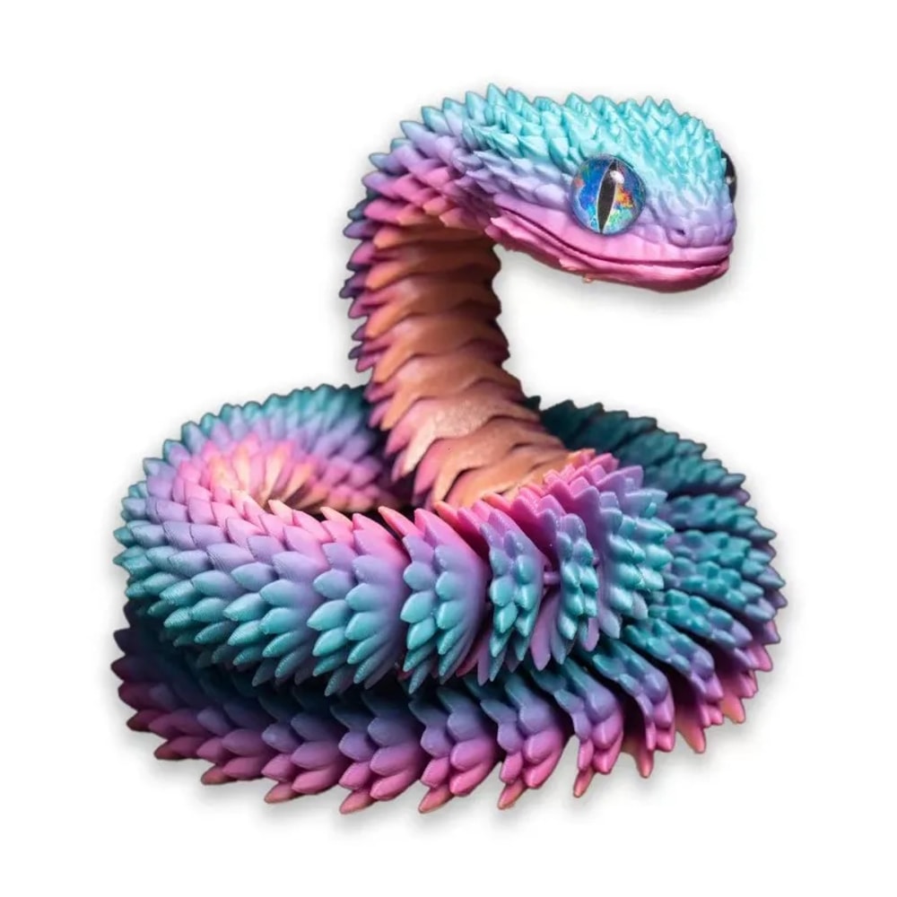 Realistic Snake Movable Fidget Toy Stress Relief & Desk Ornament