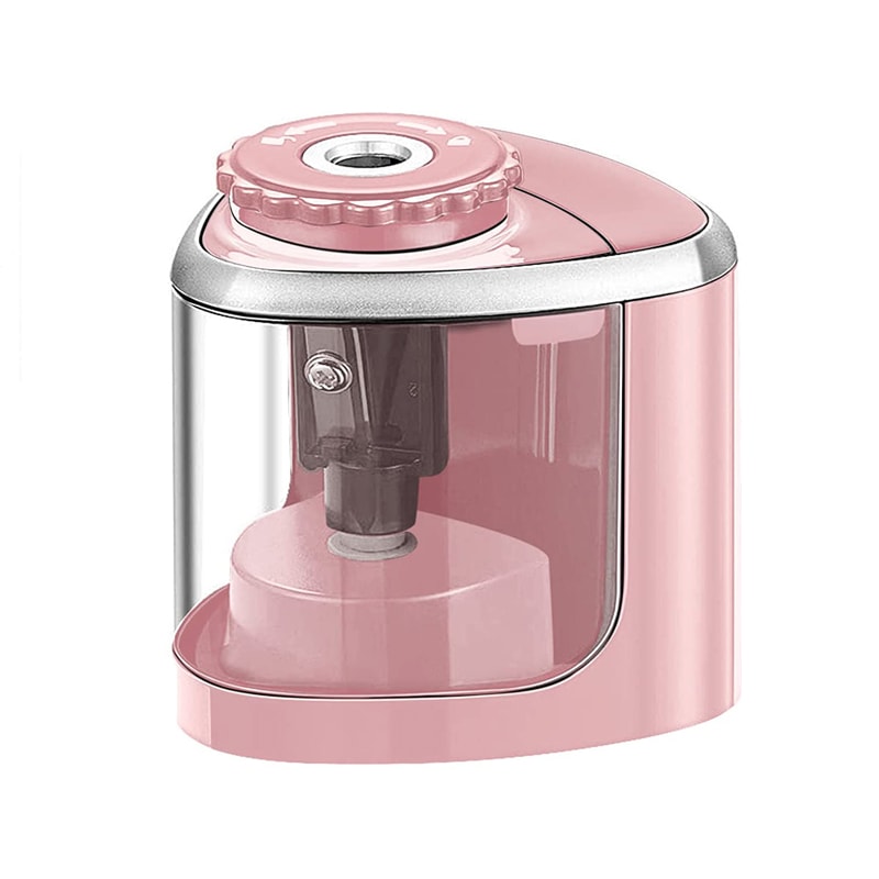 Tenwin Electric Pencil Sharpener With Helical Steel Blade Quiet Auto Pencil Sharpener For Students 5