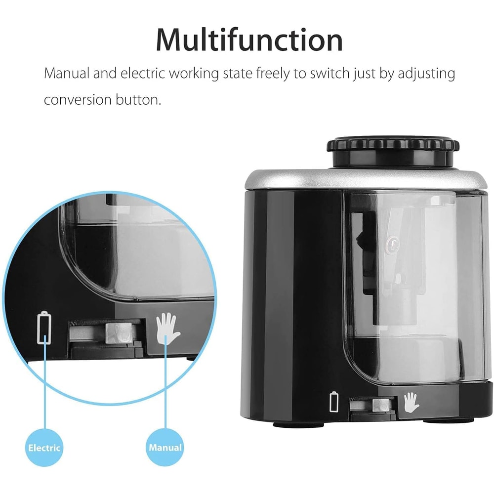 Tenwin Electric Pencil Sharpener With Helical Steel Blade Quiet Auto Pencil Sharpener For Students 4