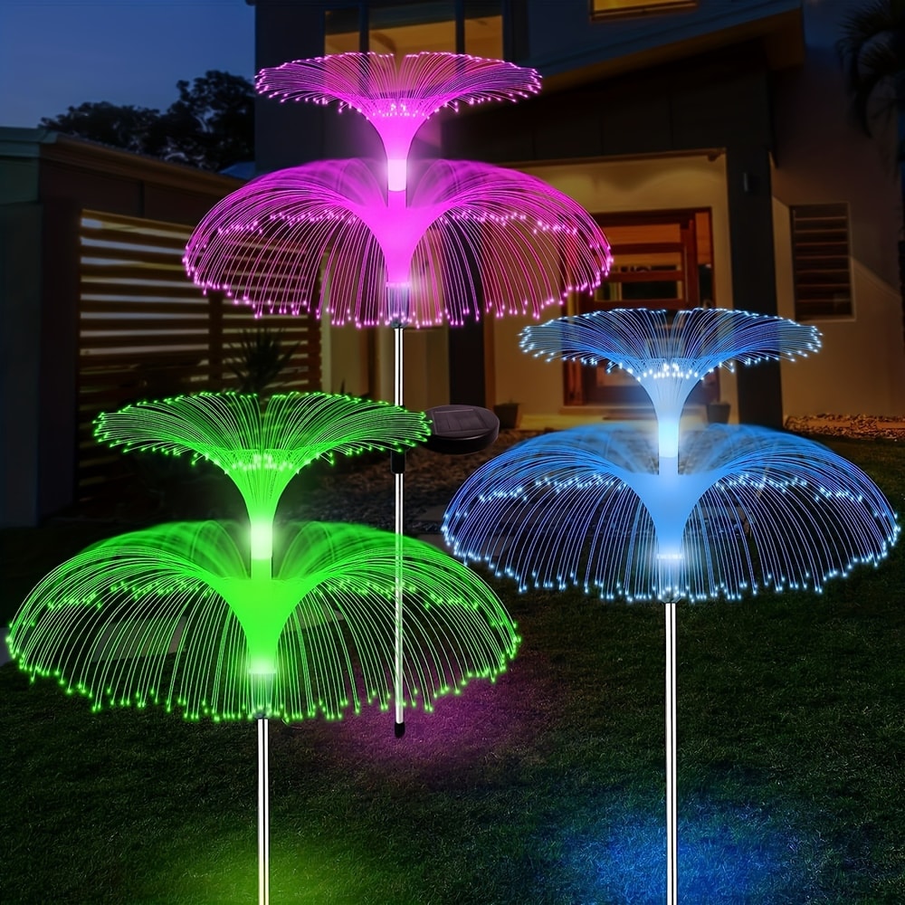 Solar Garden Lights Colors Variable Jellyfish Stake For Outdoor Decoration 7