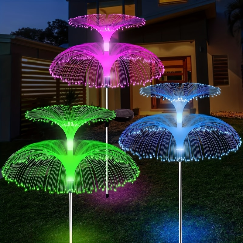 Solar Garden Lights Colors Variable Jellyfish Stake For Outdoor Decoration 7