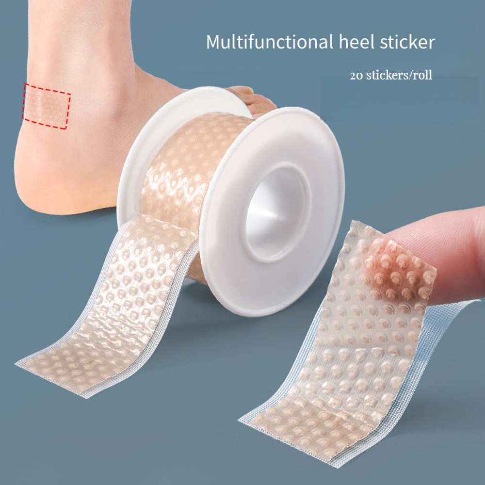 Comfortable Silicone Gel Heel Stickers Invisible Biomimetic Heel Protector for Foot Care