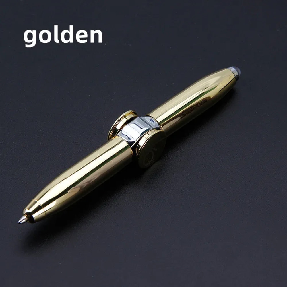 Multifunctional LED Gyro Pen Spinner Fidget Stress Relief Toy Ballpoint Pen Gift 7