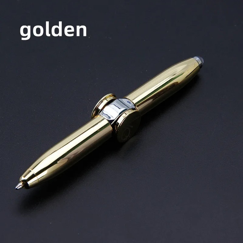 Multifunctional LED Gyro Pen Spinner Fidget Stress Relief Toy Ballpoint Pen Gift 7